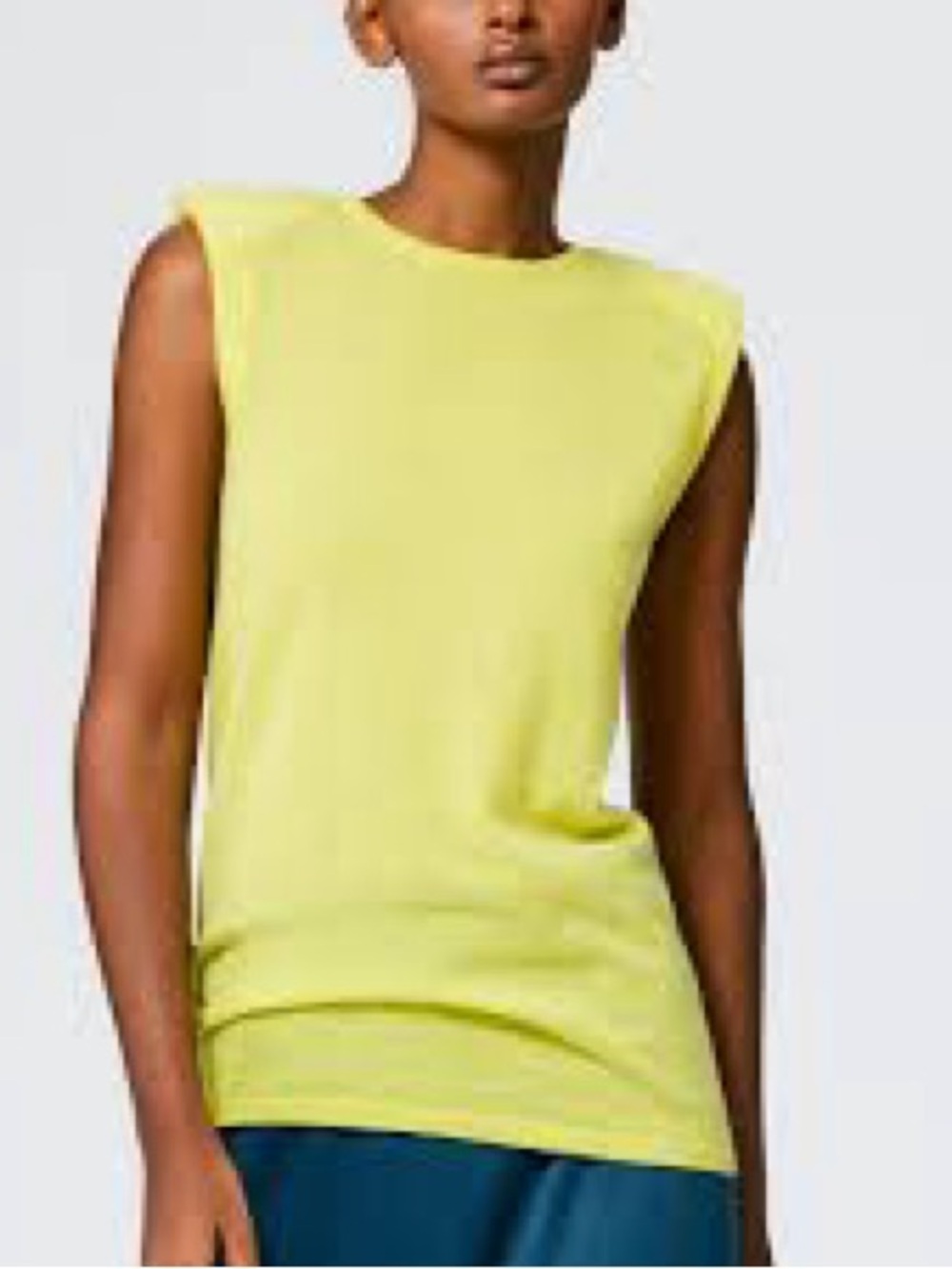 Skinlike Mercerized Wool Tube Tank EUC